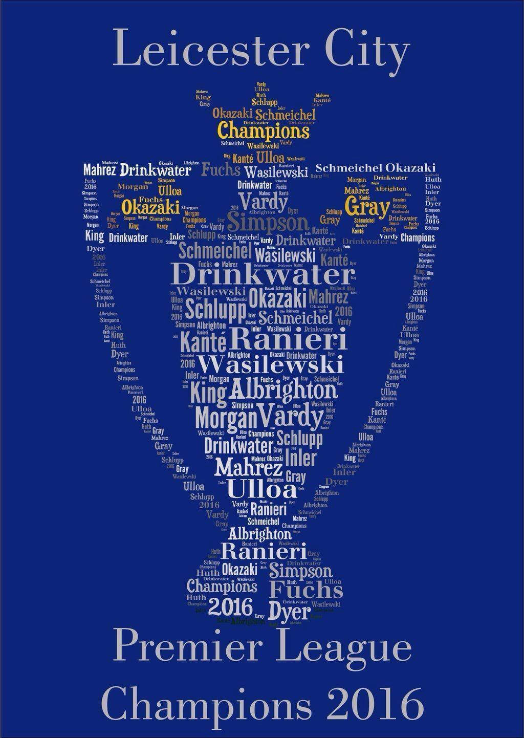 Leicester City Word Trophy Wallpaper