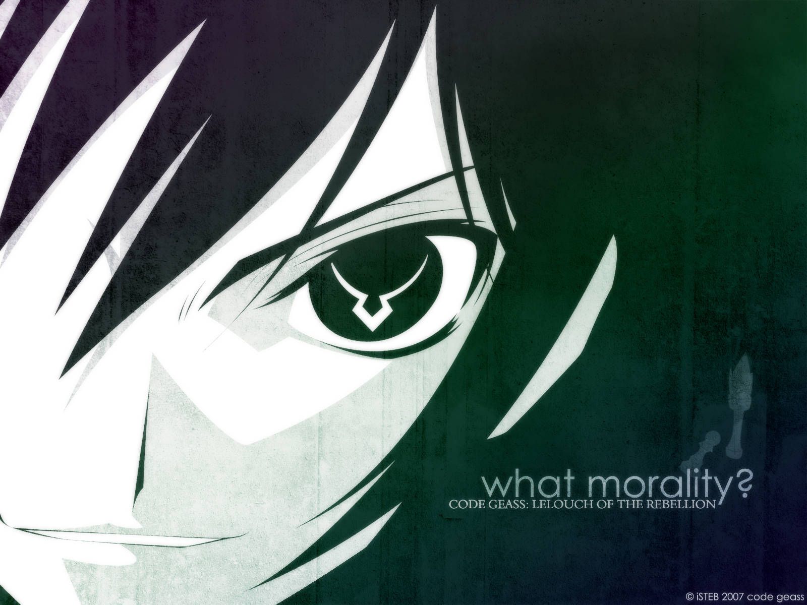 Lelouch Kode Geass Monokrom Wallpaper