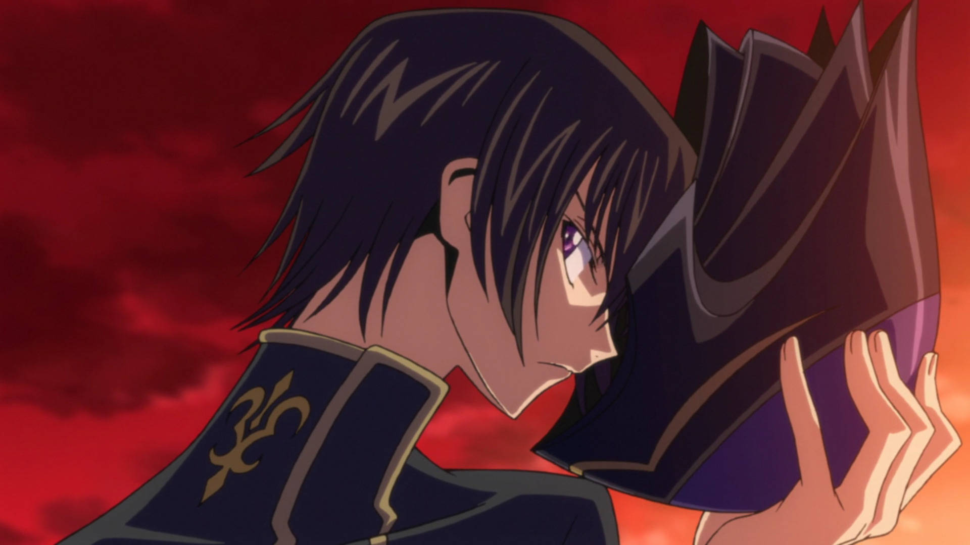 Lelouch Lamperouge Red Clouds Wallpaper