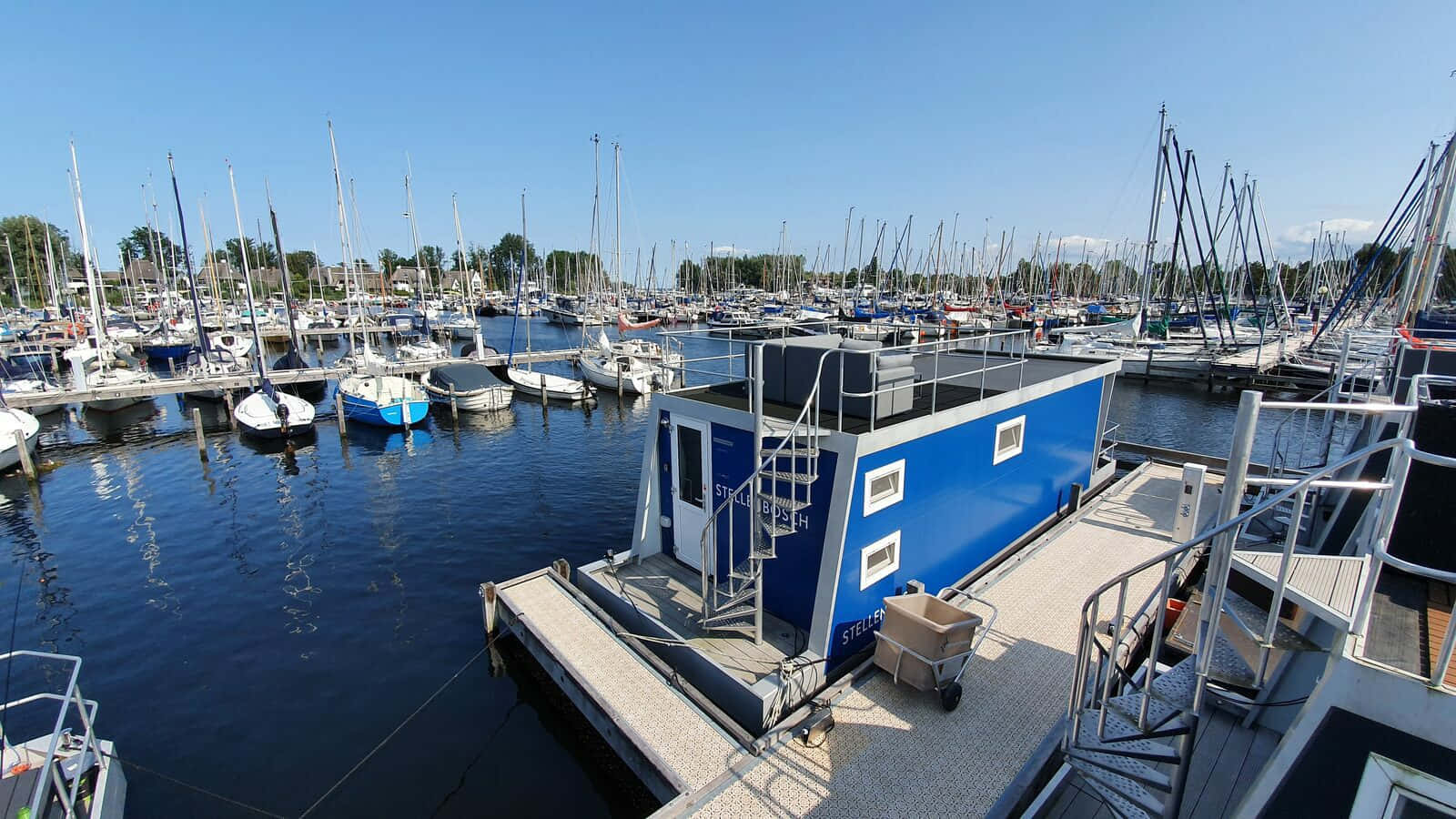 Lelystad Marina Sunny Day Wallpaper