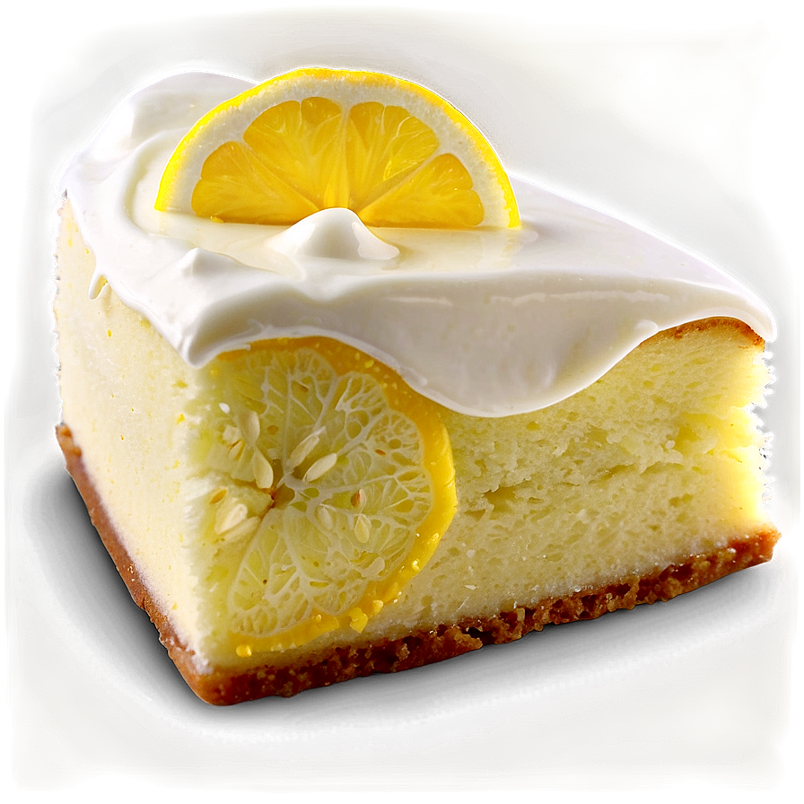Lemon Cake Slice Png Kbu24 PNG