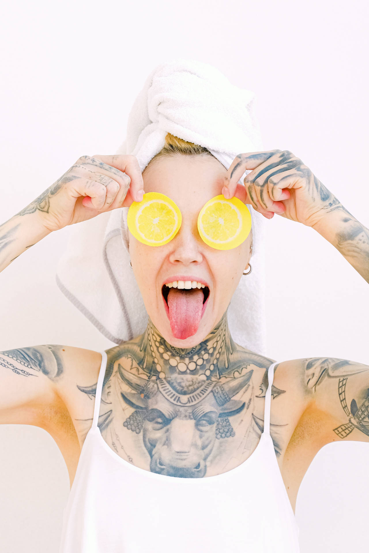 Tapetför Datorn Eller Mobilen: Lemon Eyes Hd Tattoo Wallpaper