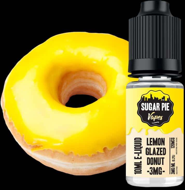 Lemon Glazed Donut E Liquid Product PNG