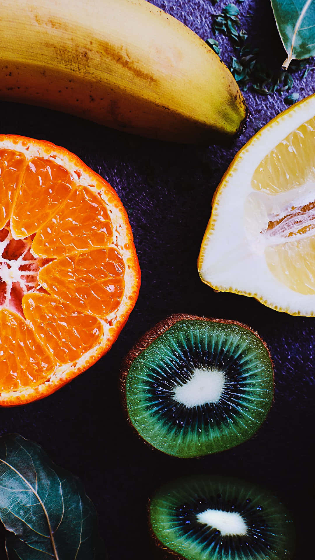 Buntmed Frukt Citronskivor Iphone Wallpaper