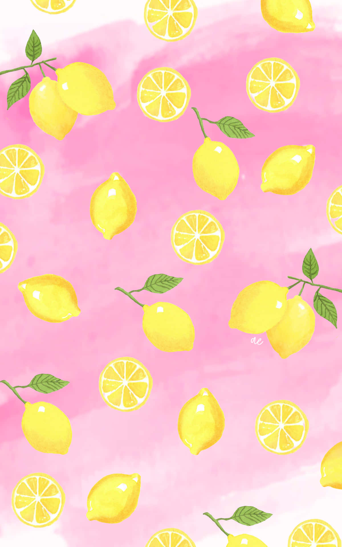"Recharge Your Life with Lemon Iphone" Wallpaper