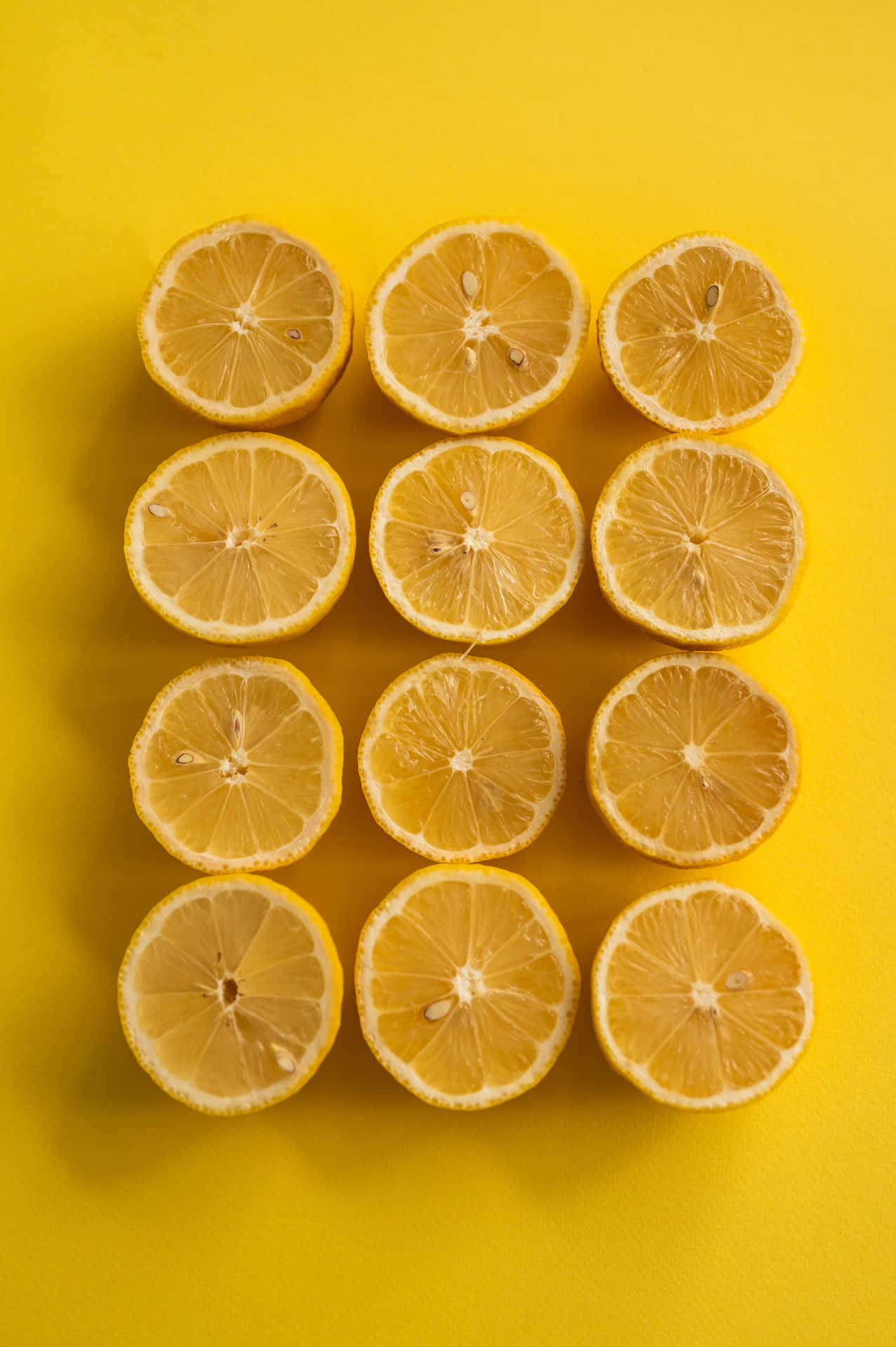 Lemon Yellow Background Iphone Wallpaper