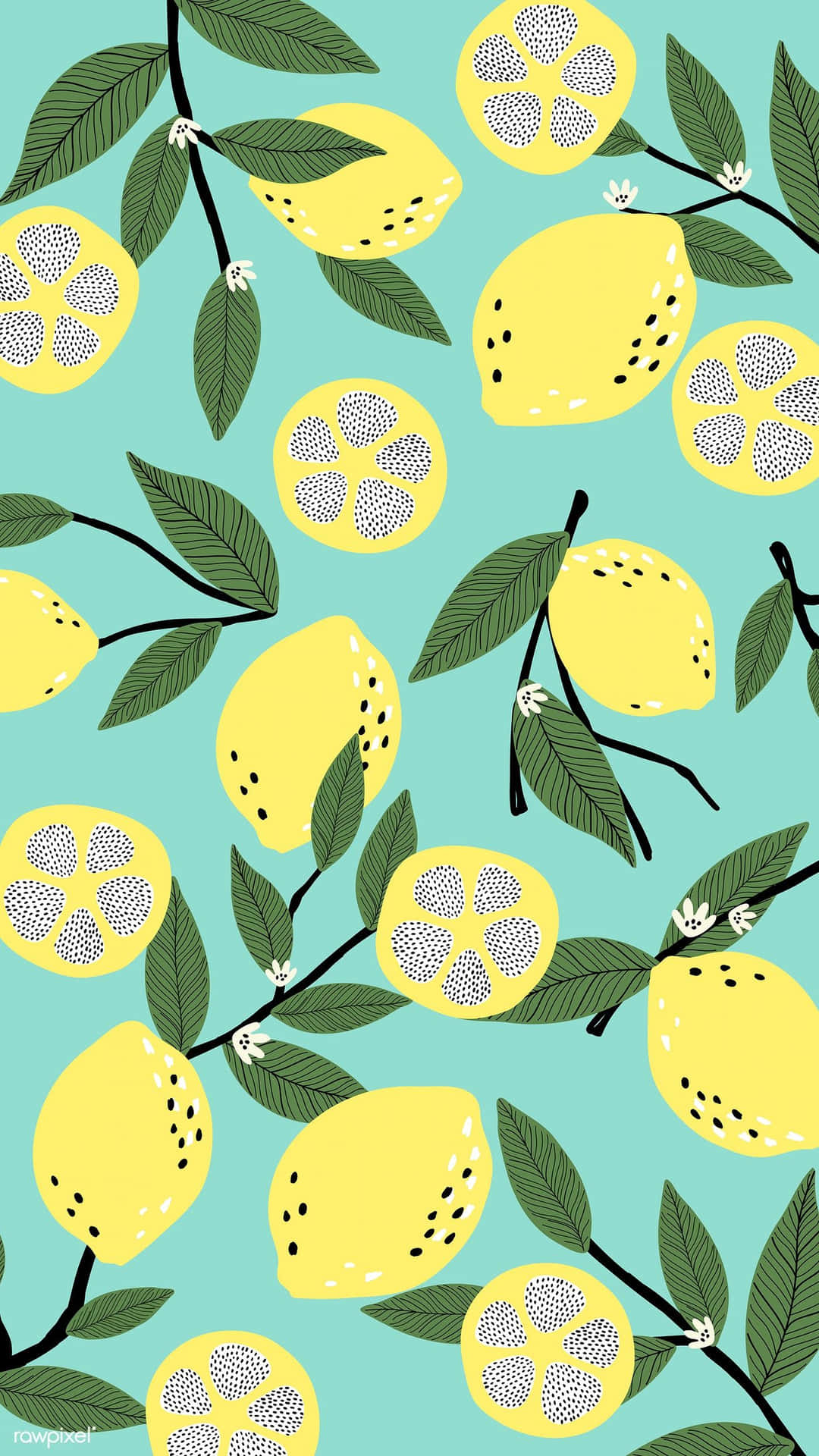 Refresh&Recharge with Lemon Iphone Wallpaper