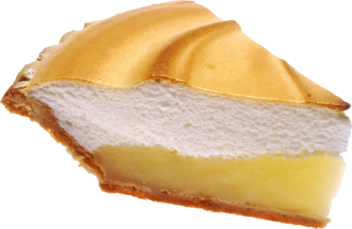 Lemon Meringue Pie Slice PNG