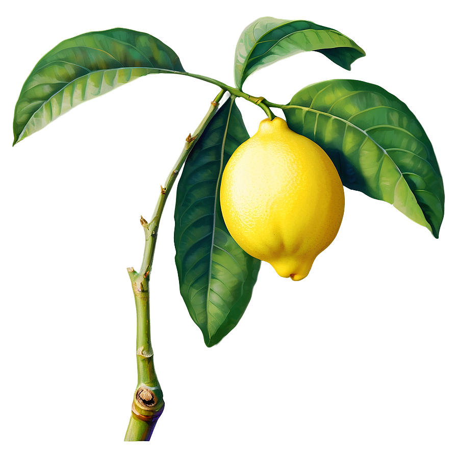 Lemon On Branch Png 05042024 PNG