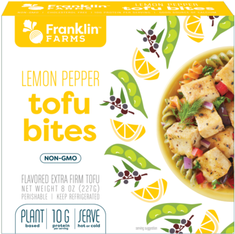 Lemon Pepper Tofu Bites Packaging PNG