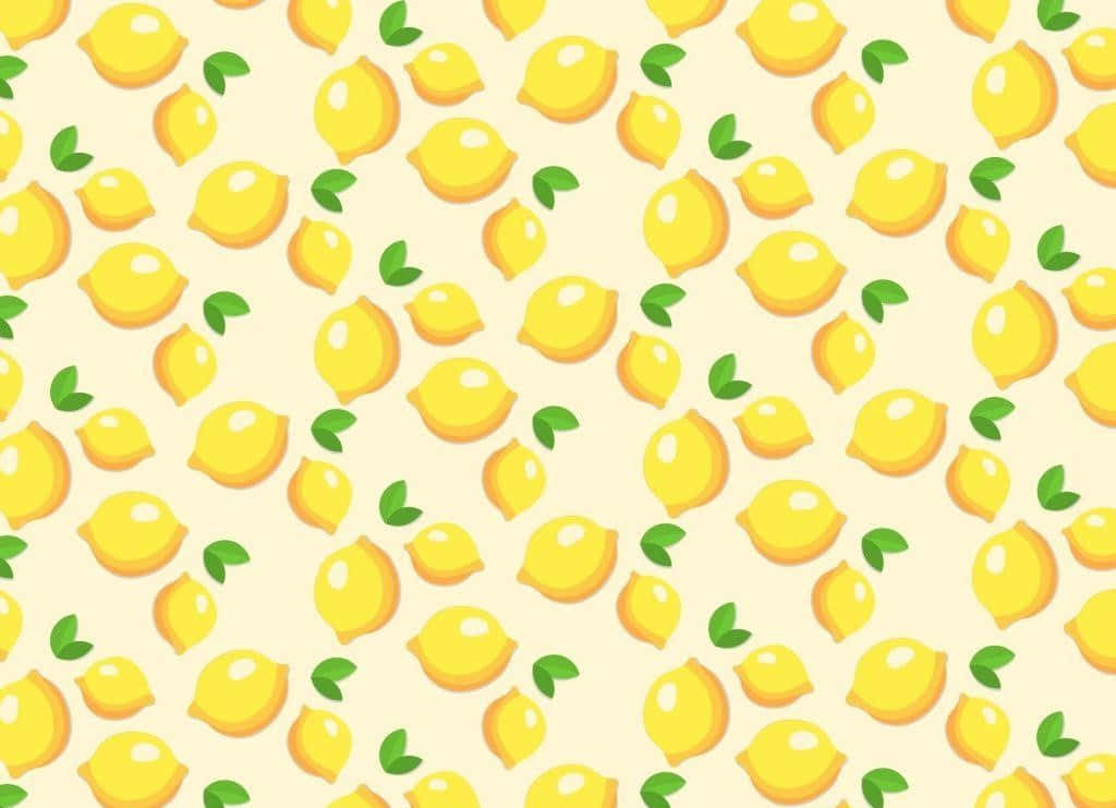 Citronerpå En Vit Bakgrund