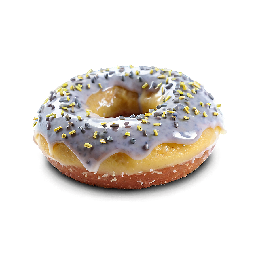 Lemon Poppyseed Donut Png Ekw69 PNG