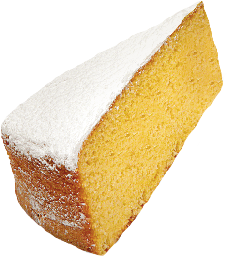 Lemon Pound Cake Slice PNG