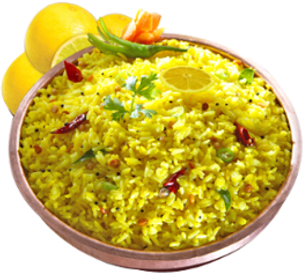 Lemon Rice Dish Indian Cuisine PNG