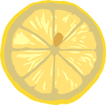 Lemon Slice Illustration PNG