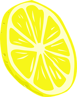 Lemon Slice Illustration PNG