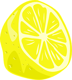 Lemon Slice Illustration PNG