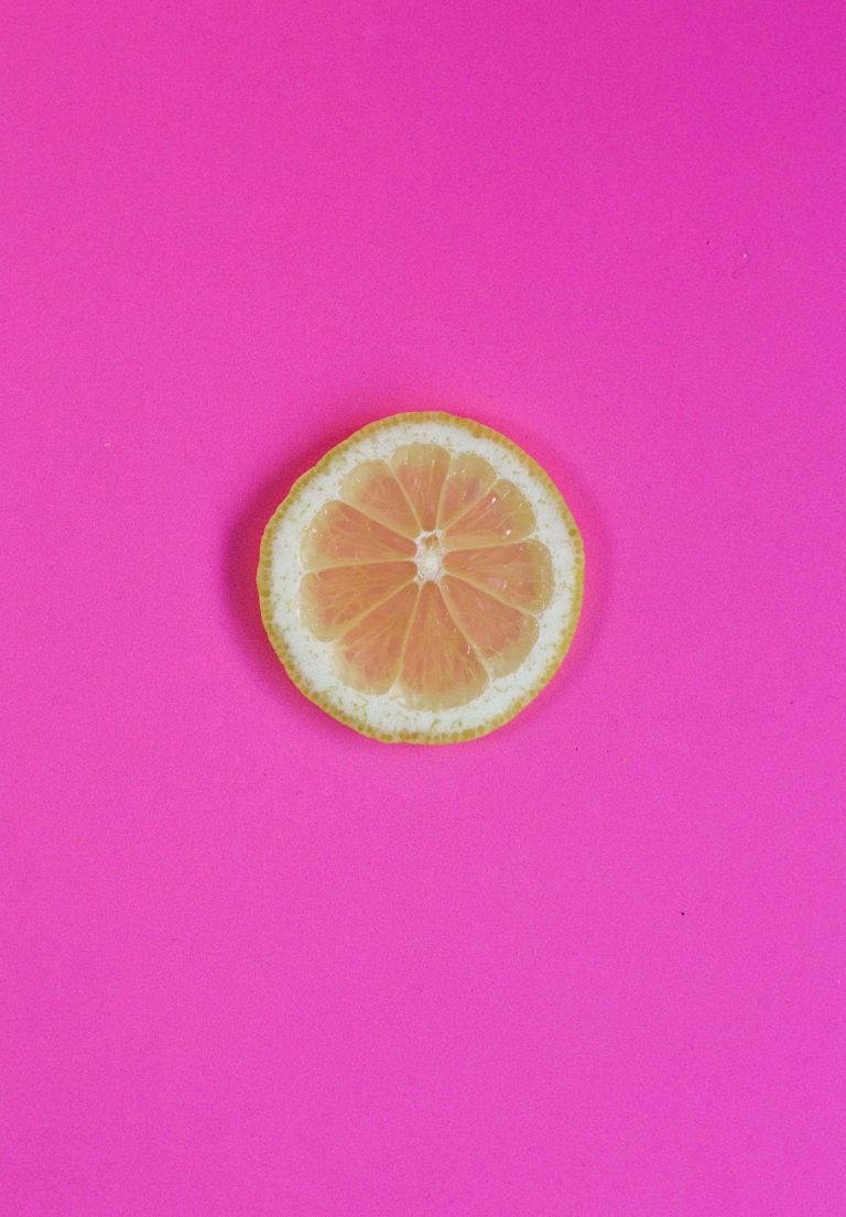 Lemon Slice Pink Ipad 2021 Wallpaper