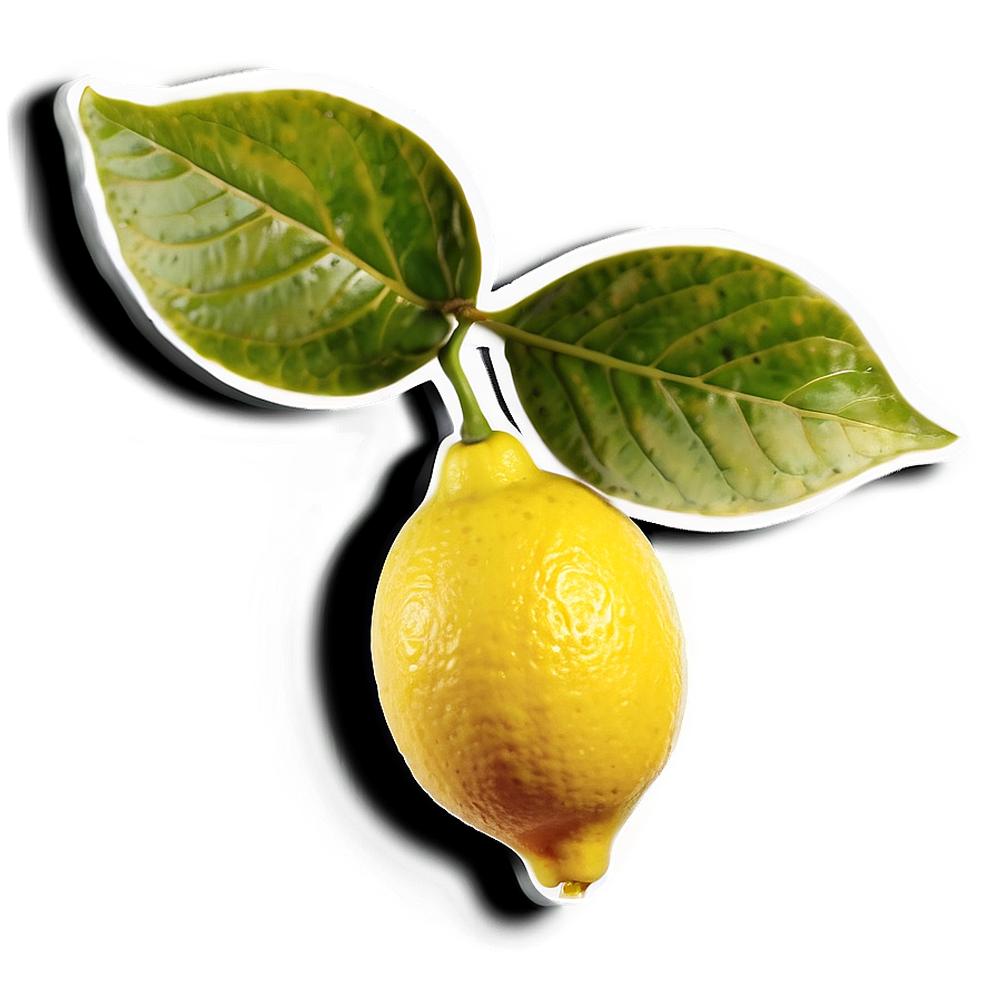 Lemon With Shadow Png 20 PNG