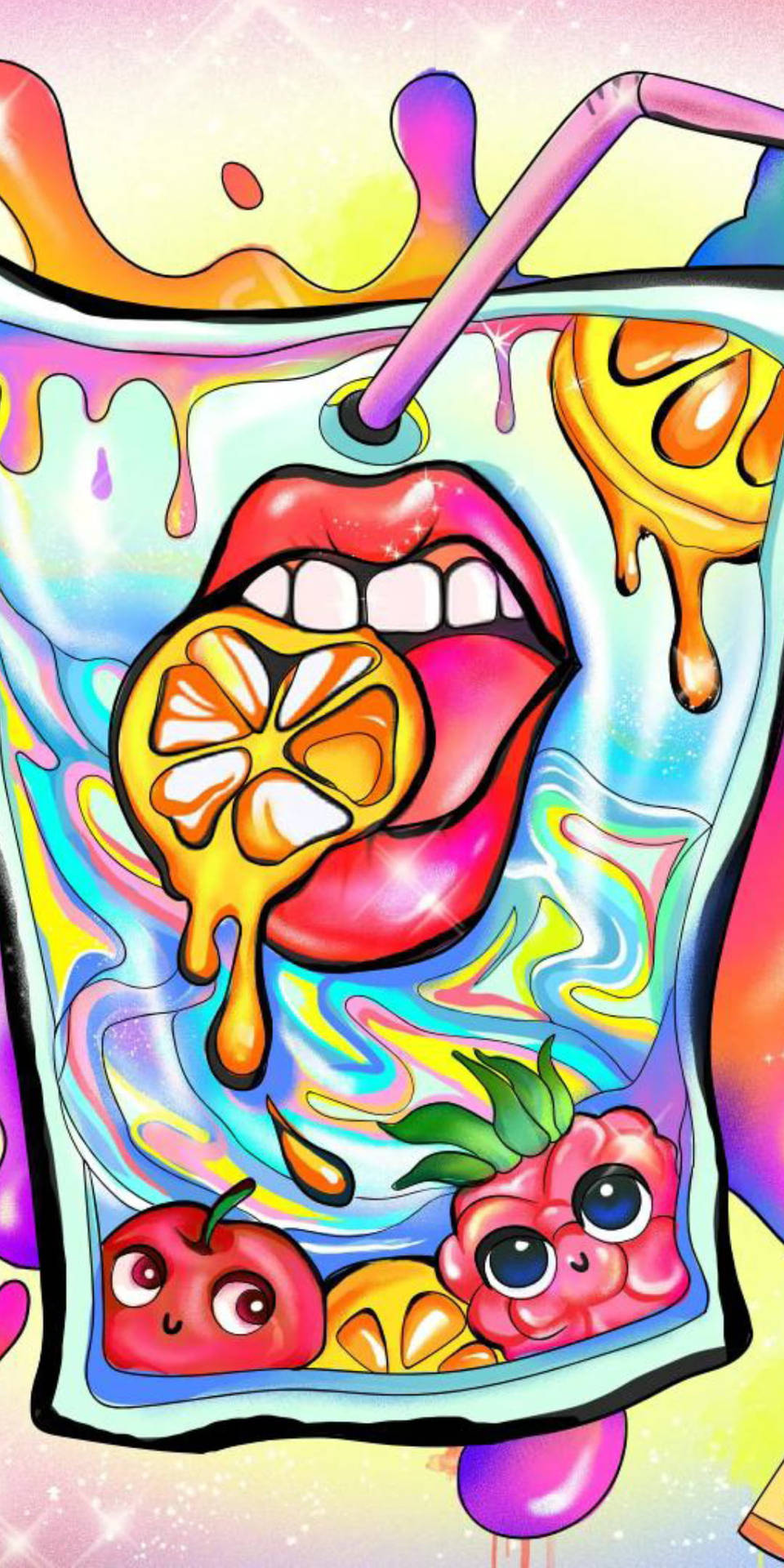 Lemonade Mouth Wall Graffiti Iphone Wallpaper