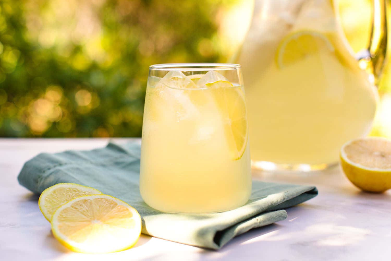 Refreshing Lemonade on a Hot Day