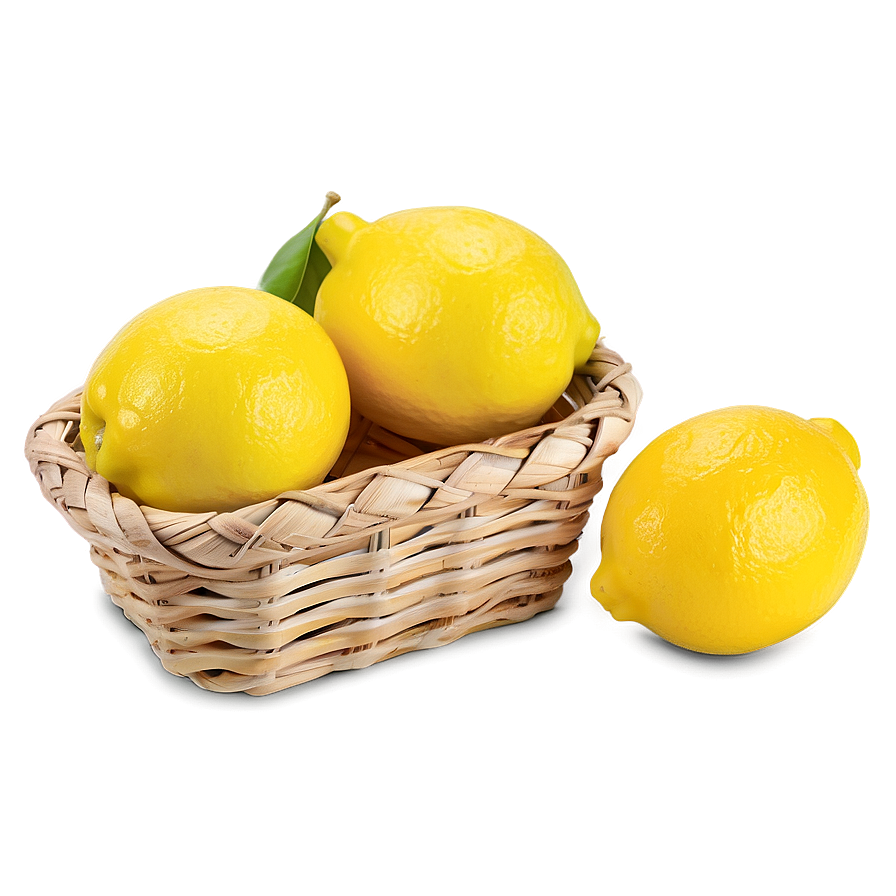 Lemons Basket Png Cry PNG