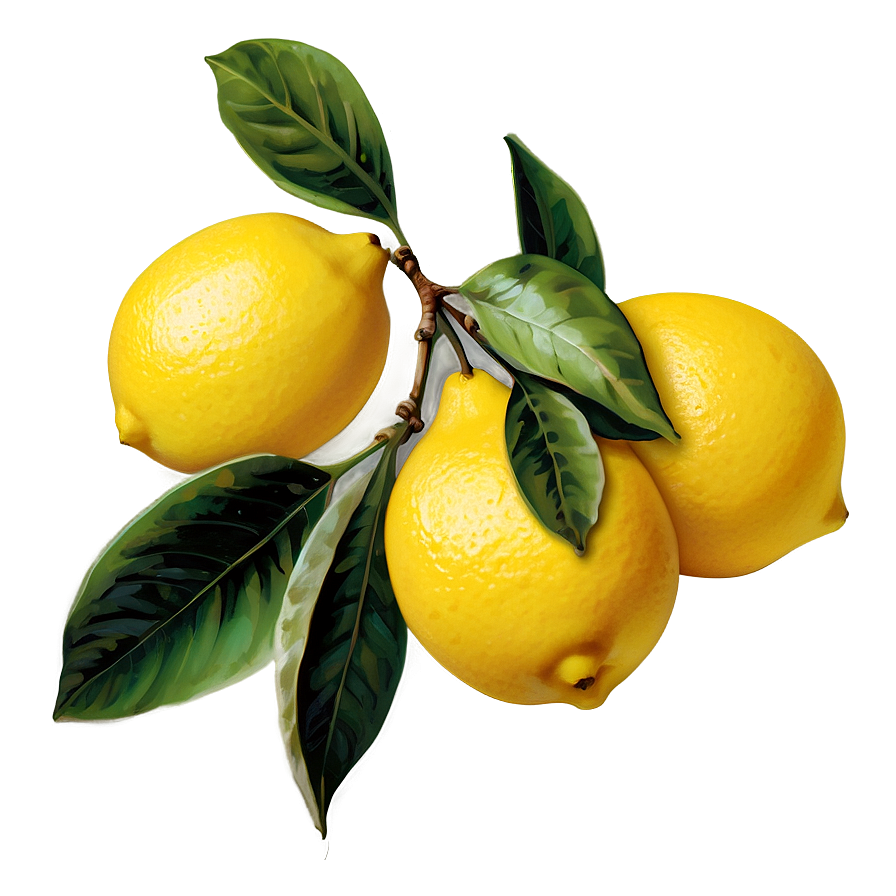 Lemons Branch Png Hbf PNG