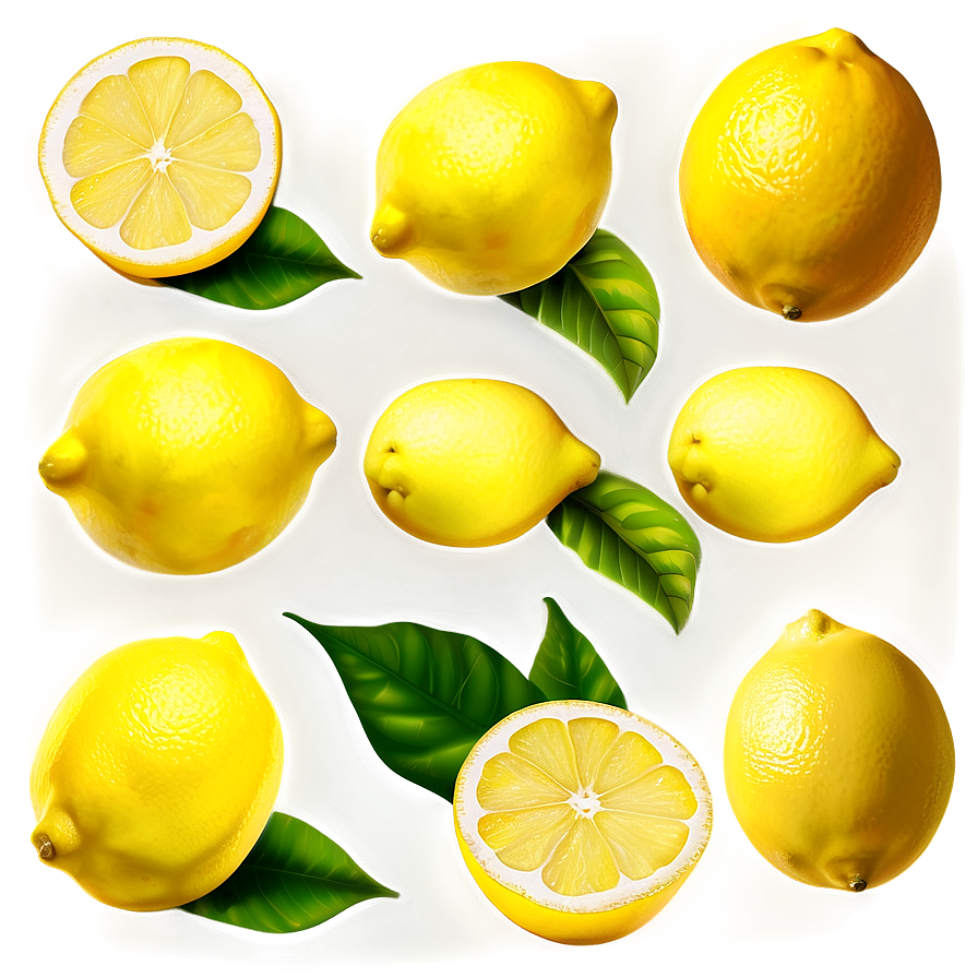 Lemons Drawing Png 06122024 PNG