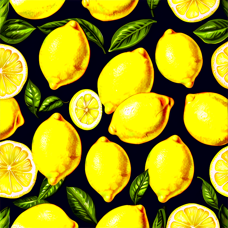 Lemons Fabric Png Boo19 PNG