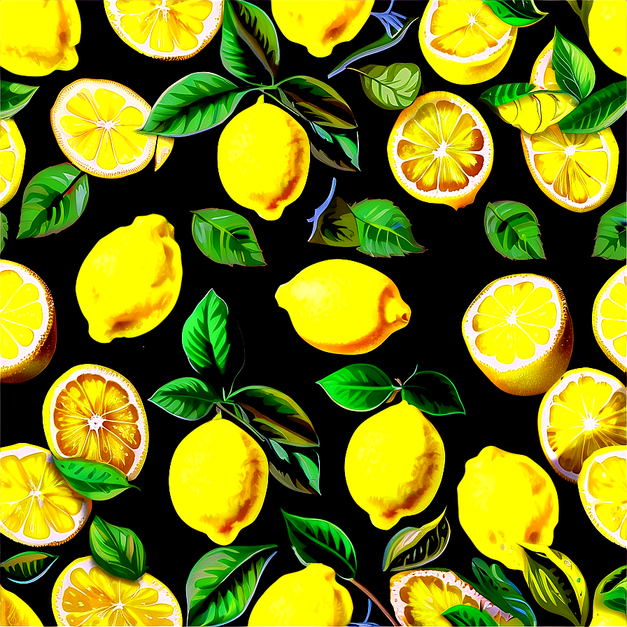 Lemons Fabric Png Hvf93 PNG