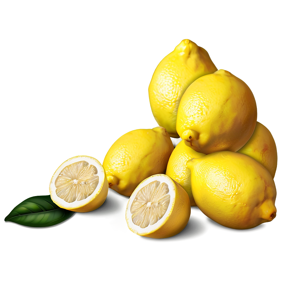 Lemons Illustration Png 06122024 PNG