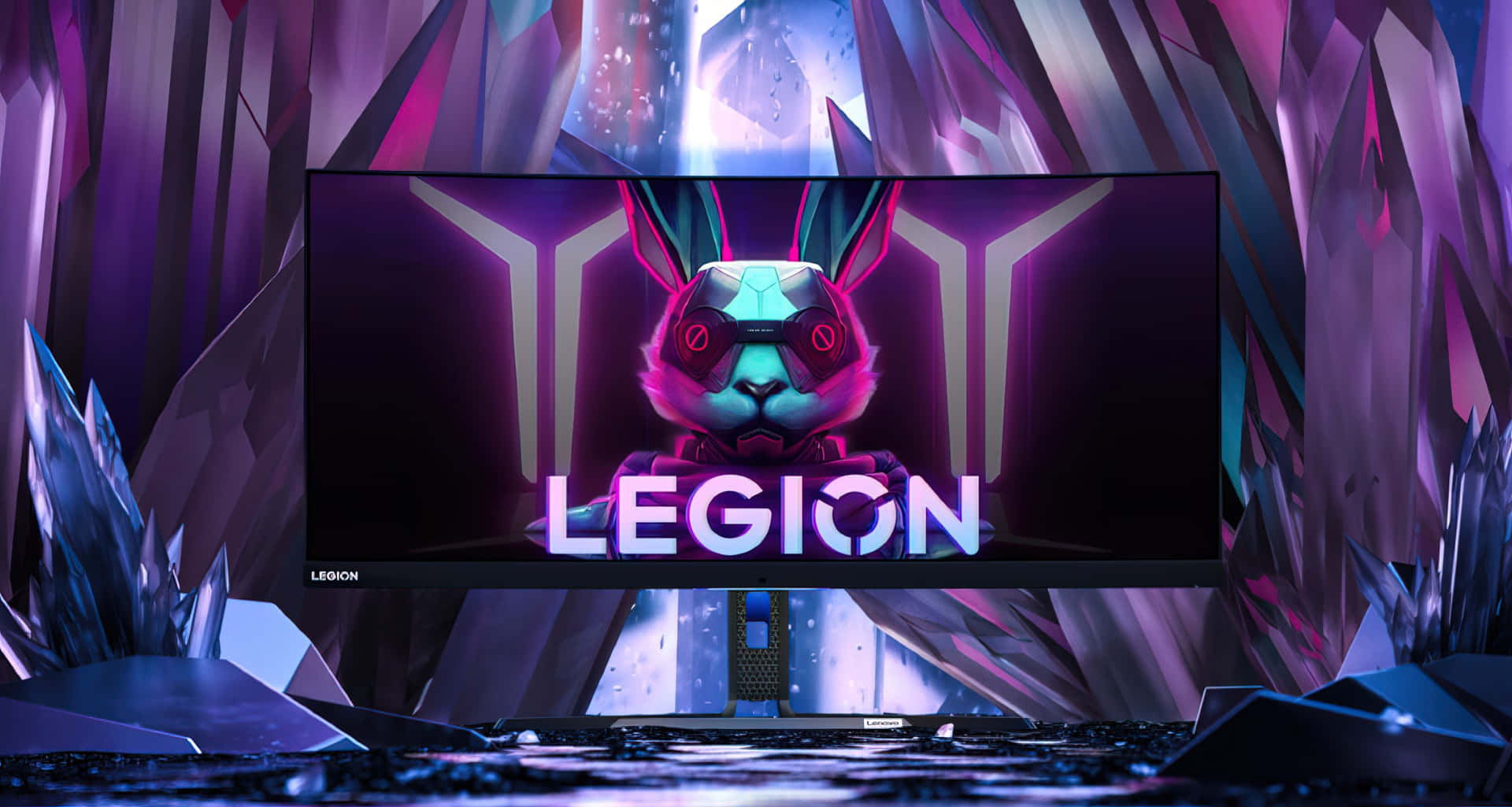 Lenovo Legion Gaming Monitor Setup Wallpaper