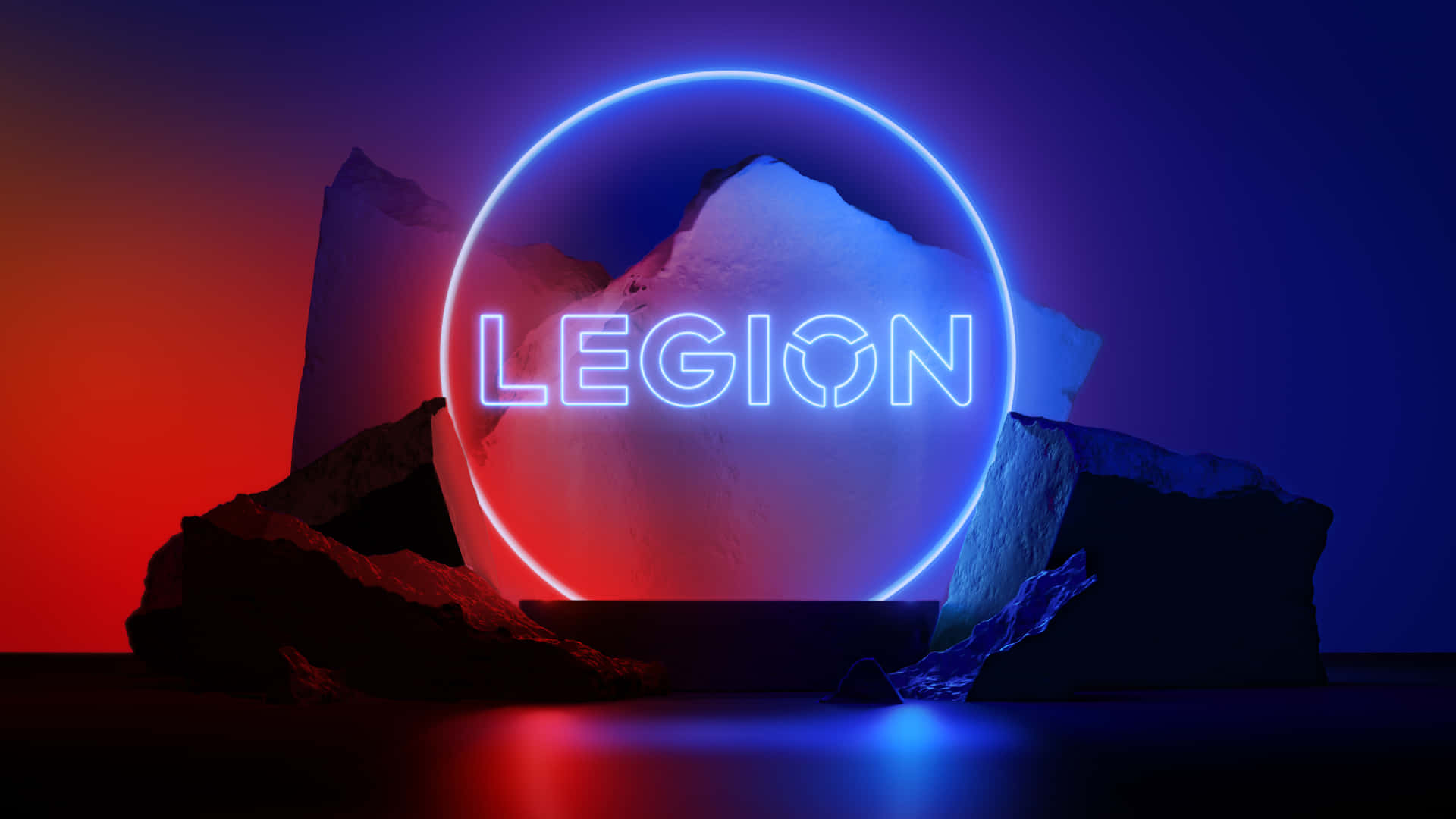 Lenovo Legion Logo Iceberg Illumination Wallpaper