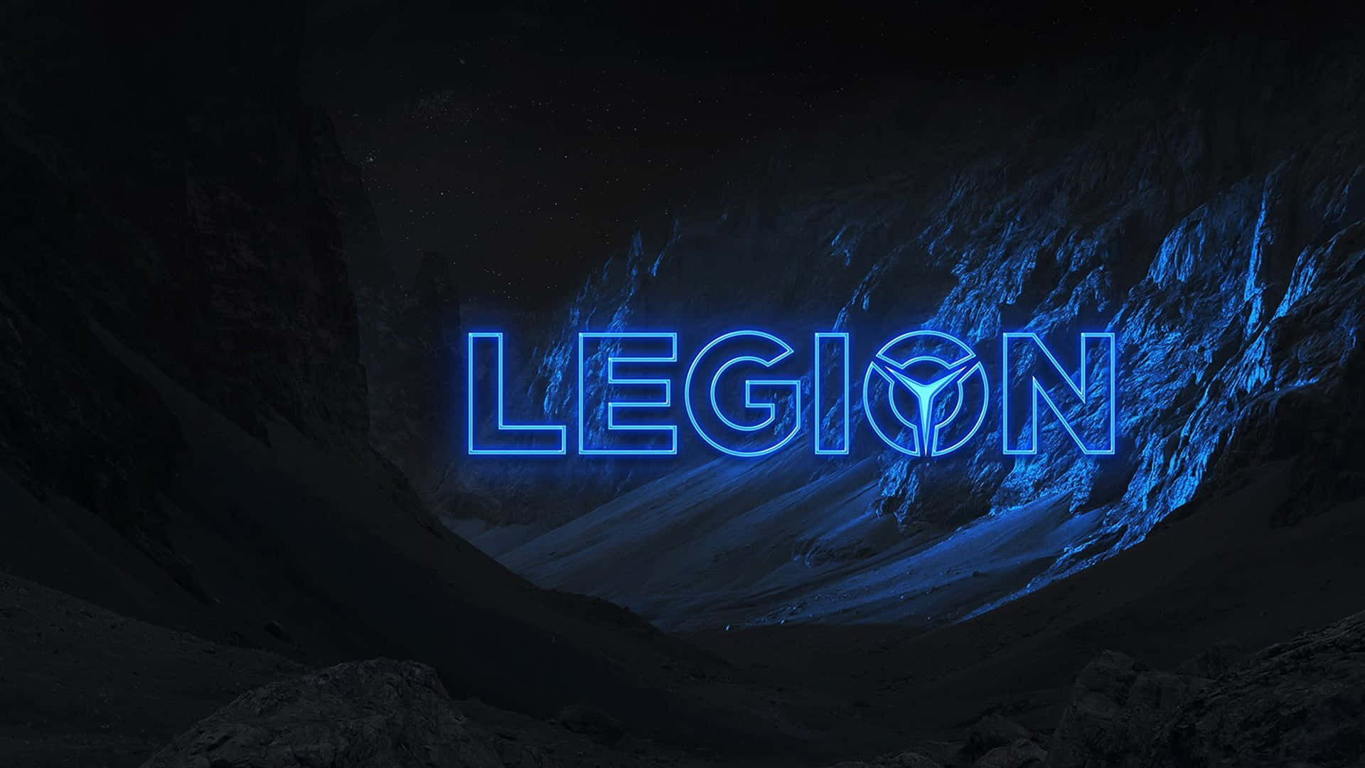 Lenovo Legion Logoin Dark Canyon Wallpaper