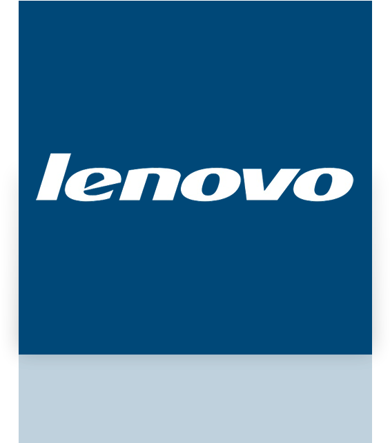 Lenovo Logo Blue Background PNG