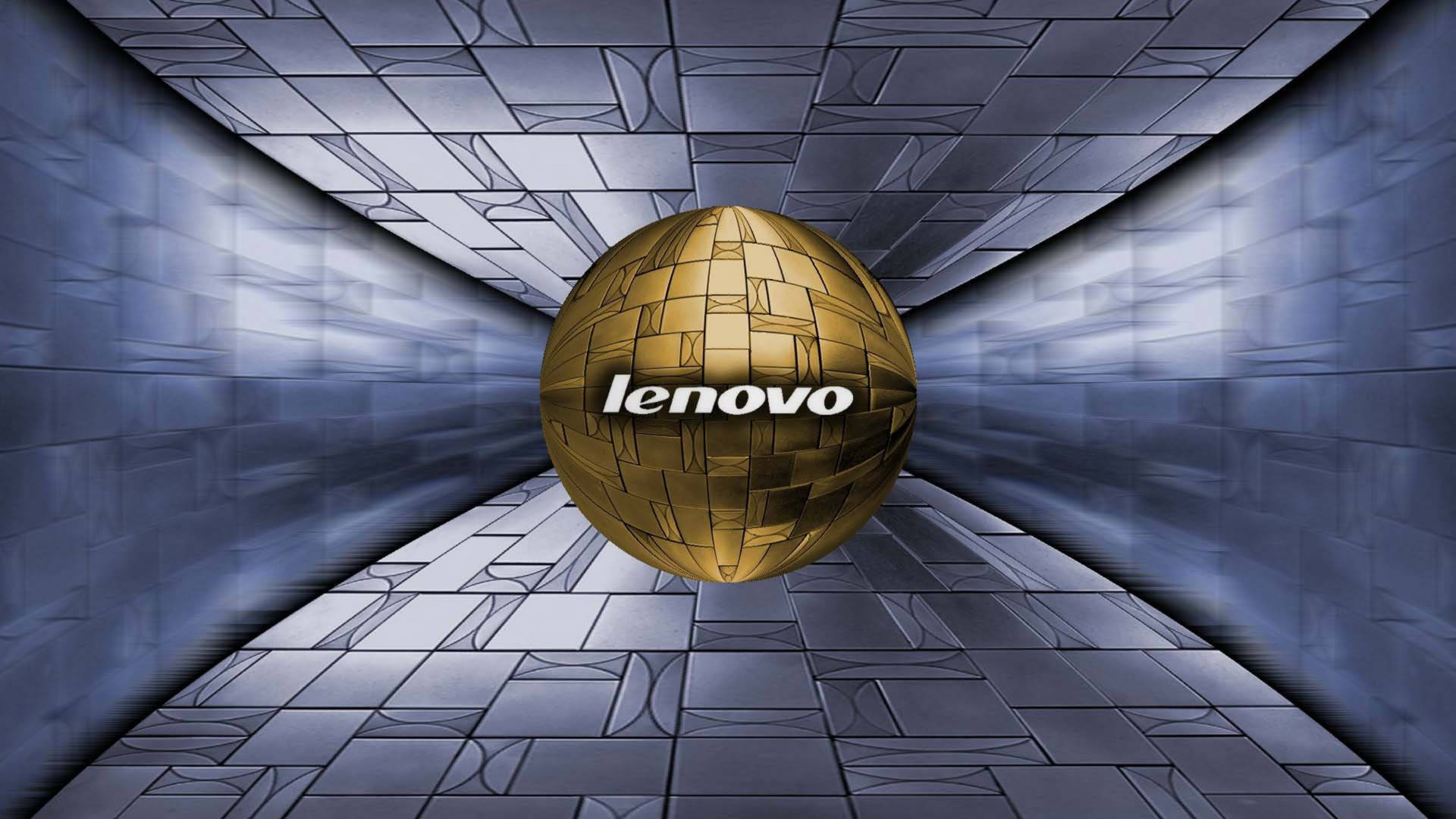 Lenovo Official Tiled Golden Ball Wallpaper