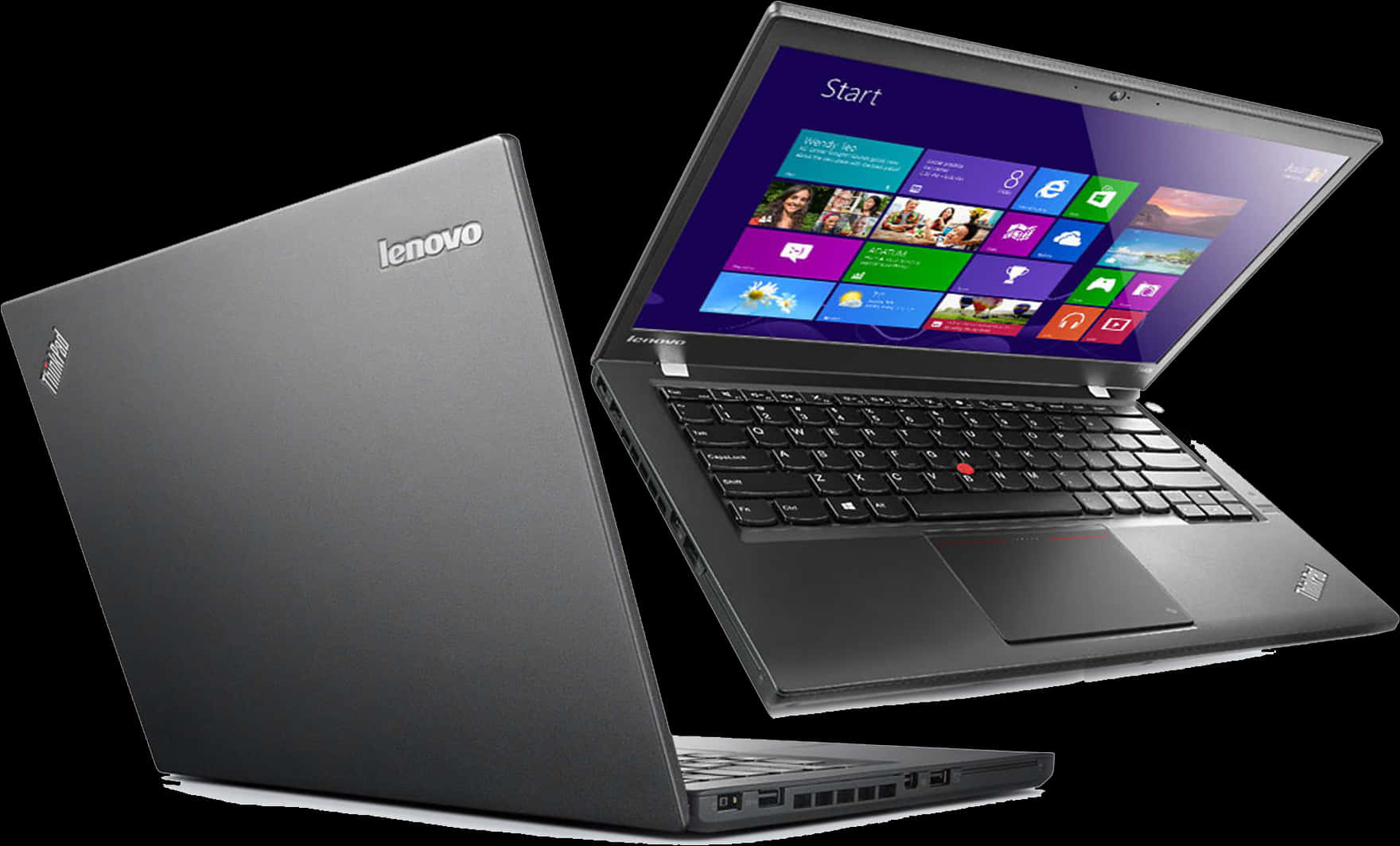 Lenovo Think Pad Laptop Display PNG