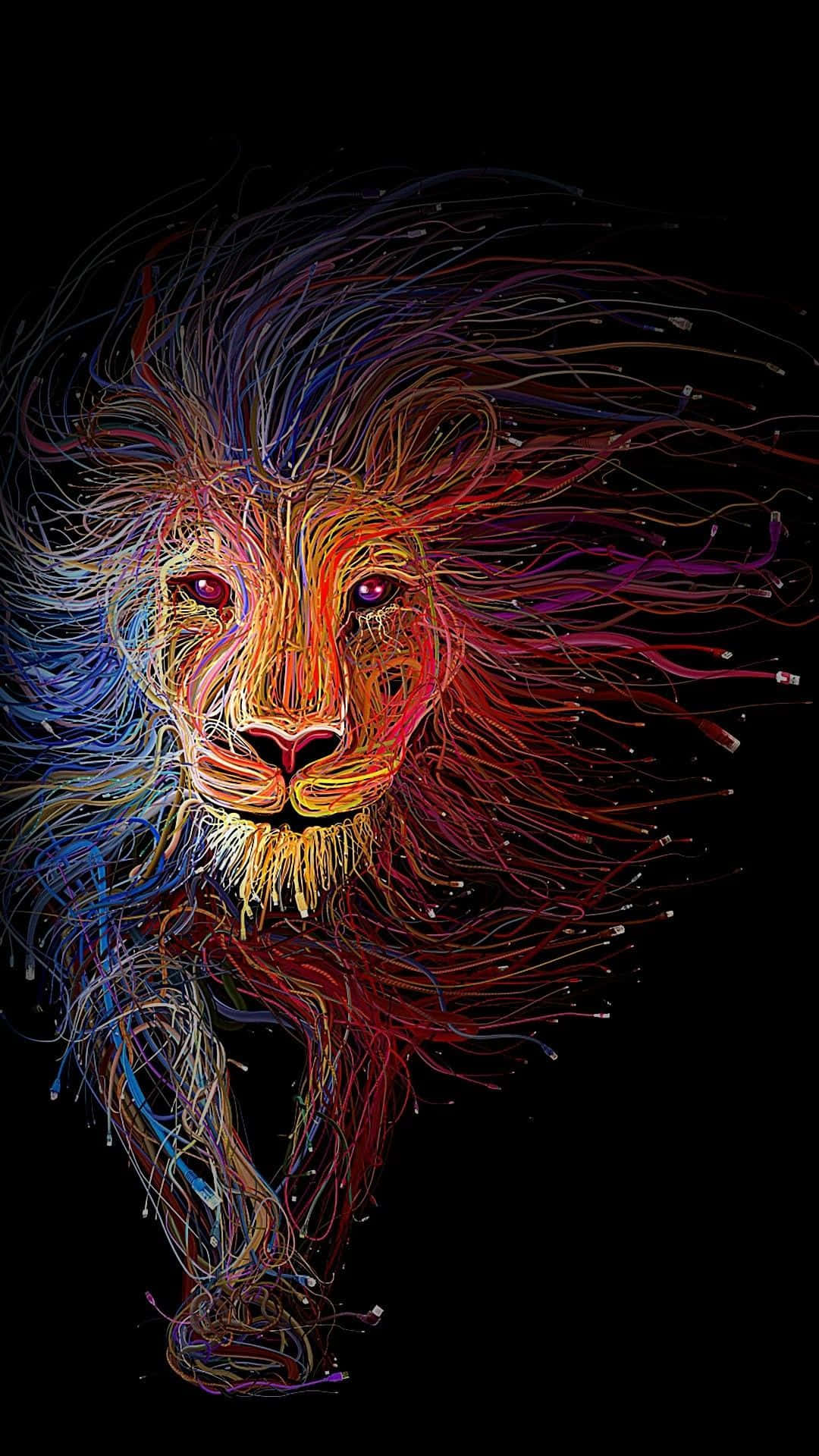 "A close up image of Leo the Lion"