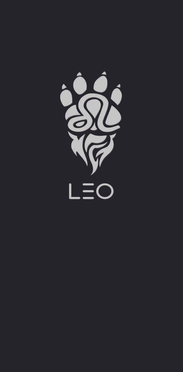 A fierce and fiery Leo symbol in a starry night sky
