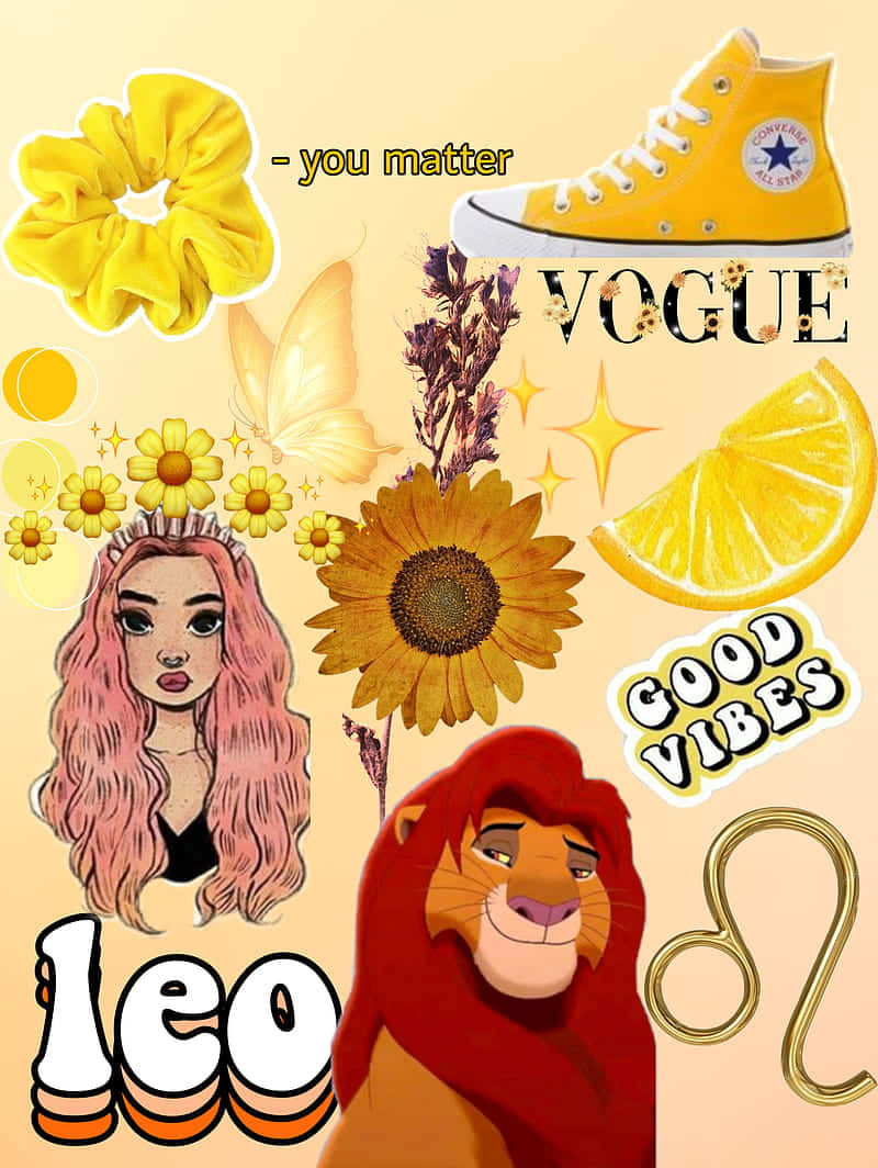 Be Bold and Courageous with Leo Aesthetic Wallpaper