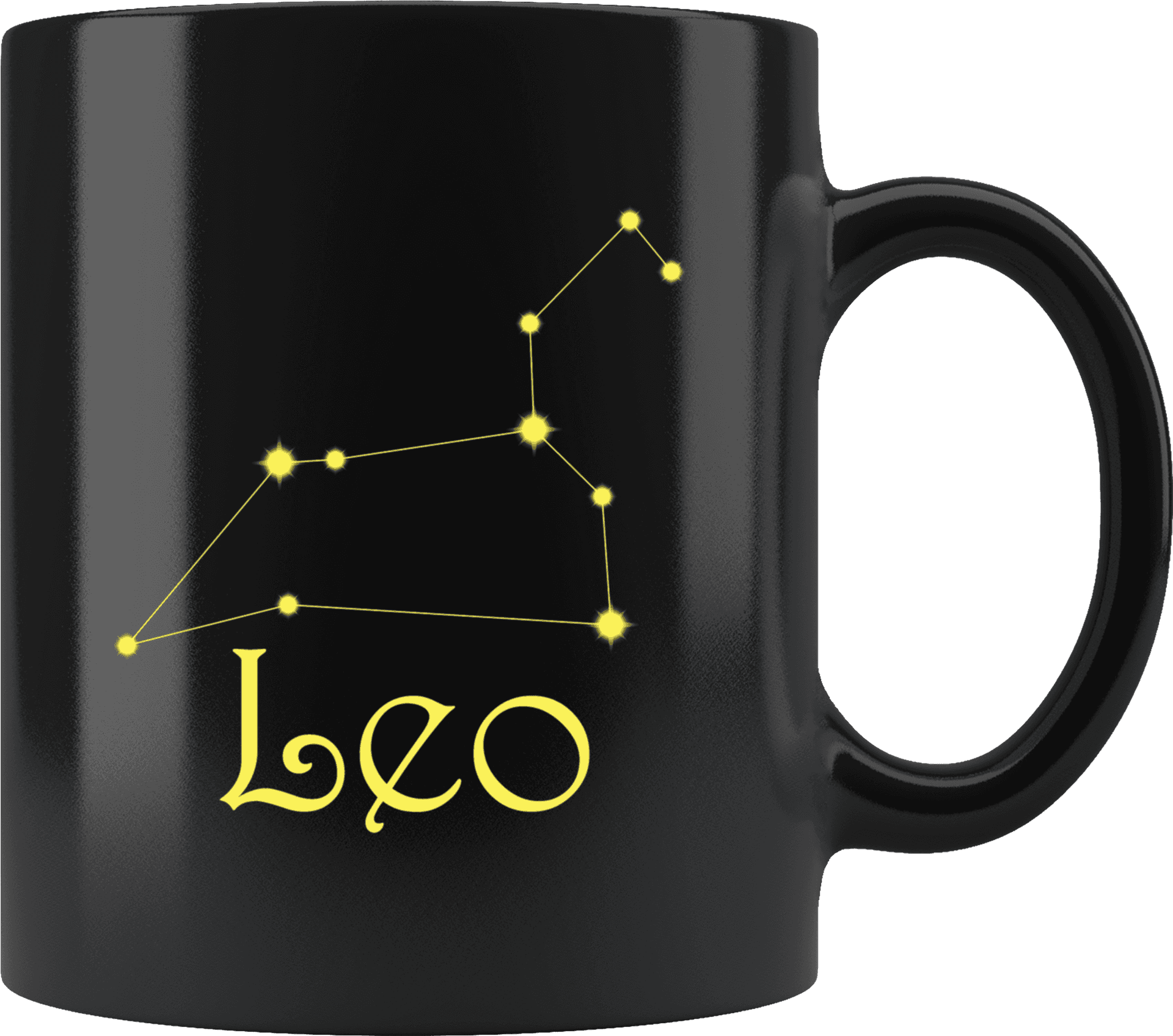 Leo Constellation Coffee Mug PNG