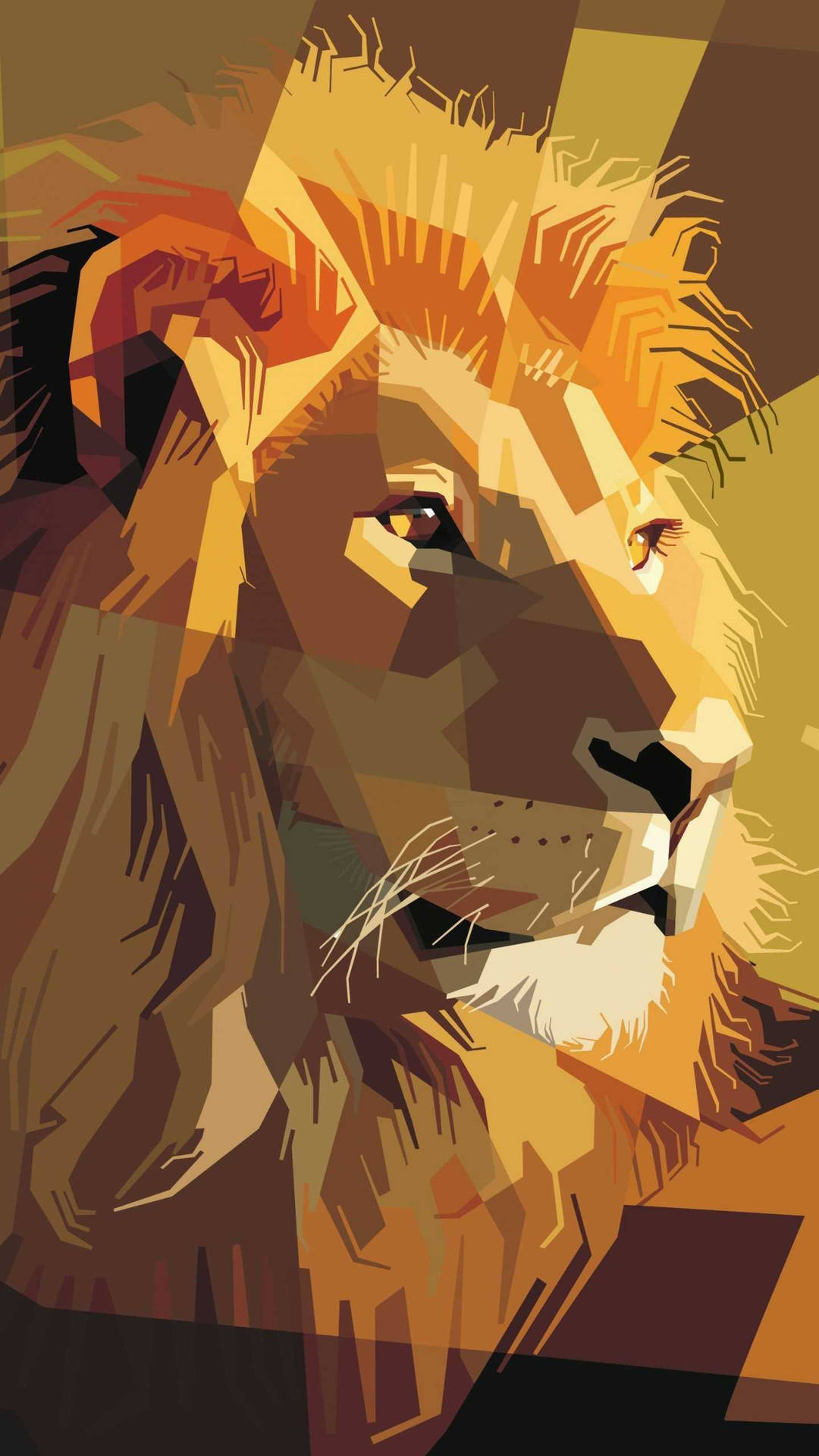 Leo Lion Maleri Wallpaper