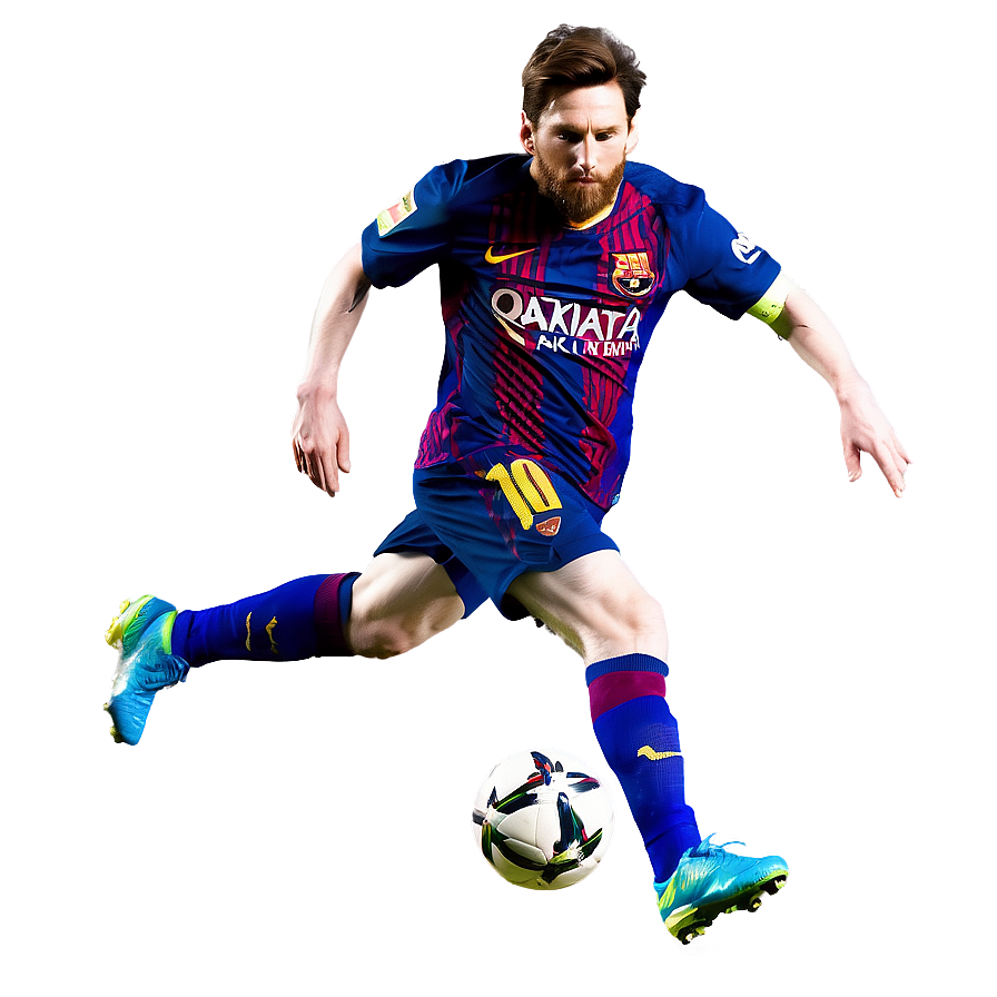 Leo Messi Action Shot Png 3 PNG