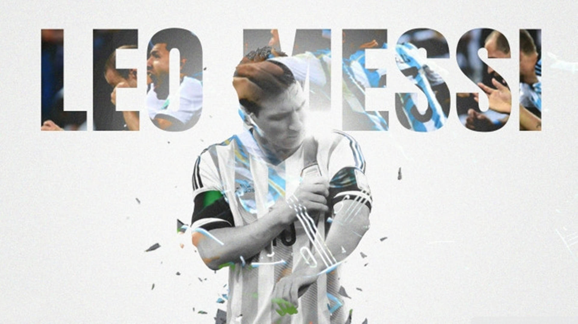 The legend of football, Lionel Messi donning Argentina jersey. Wallpaper