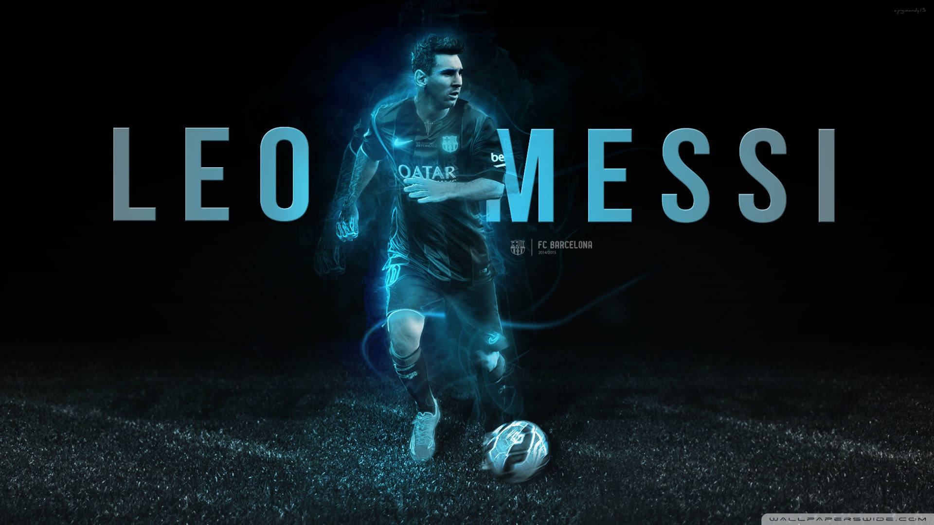 Leo Messi Neon Blue