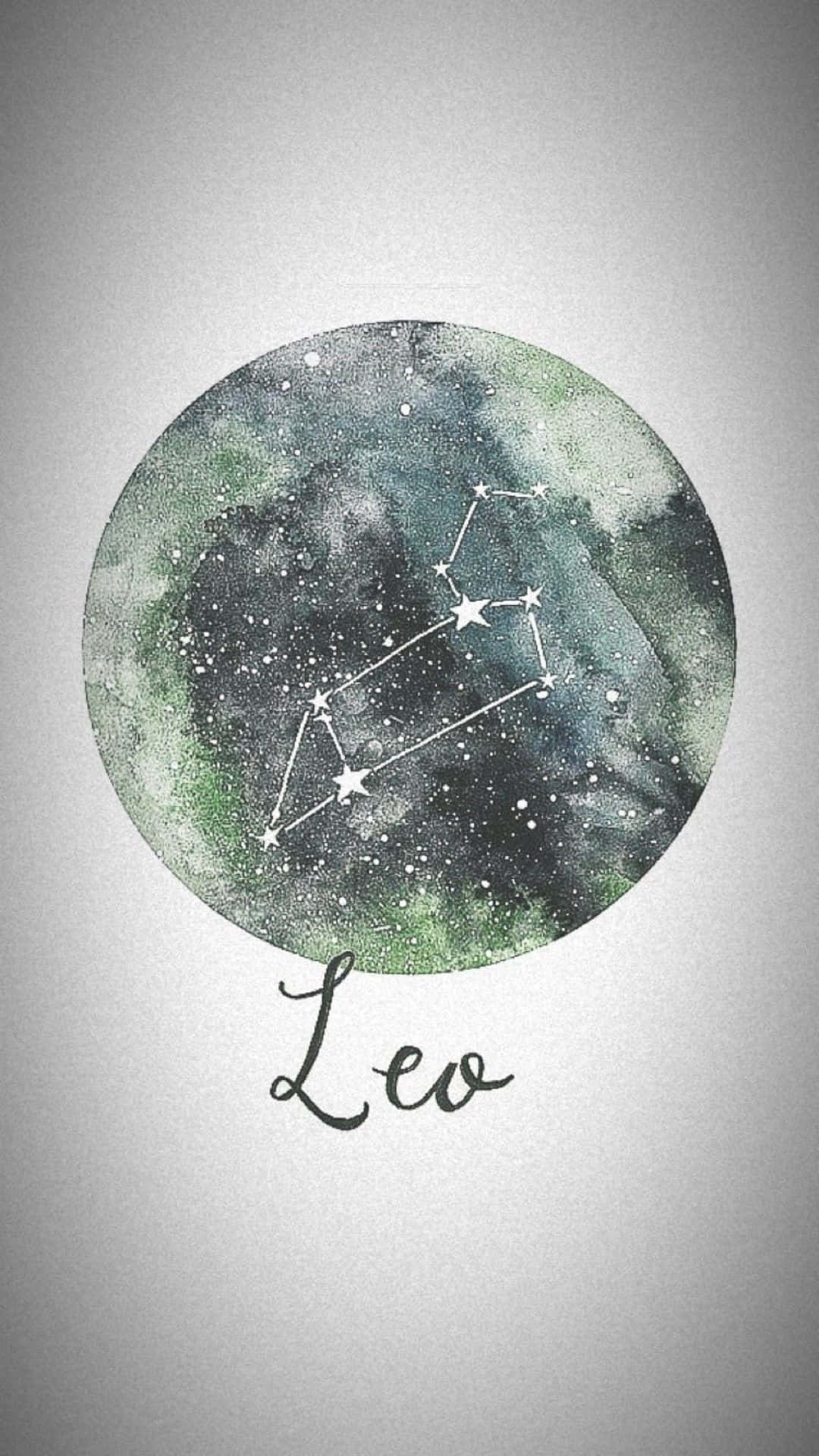 Leostjärntecken På Månen. Wallpaper