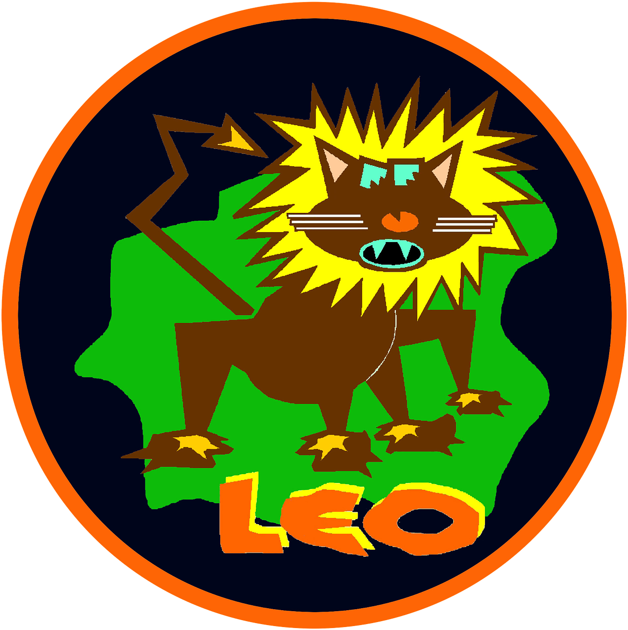 Download Leo Zodiac Sign Artwork | Wallpapers.com