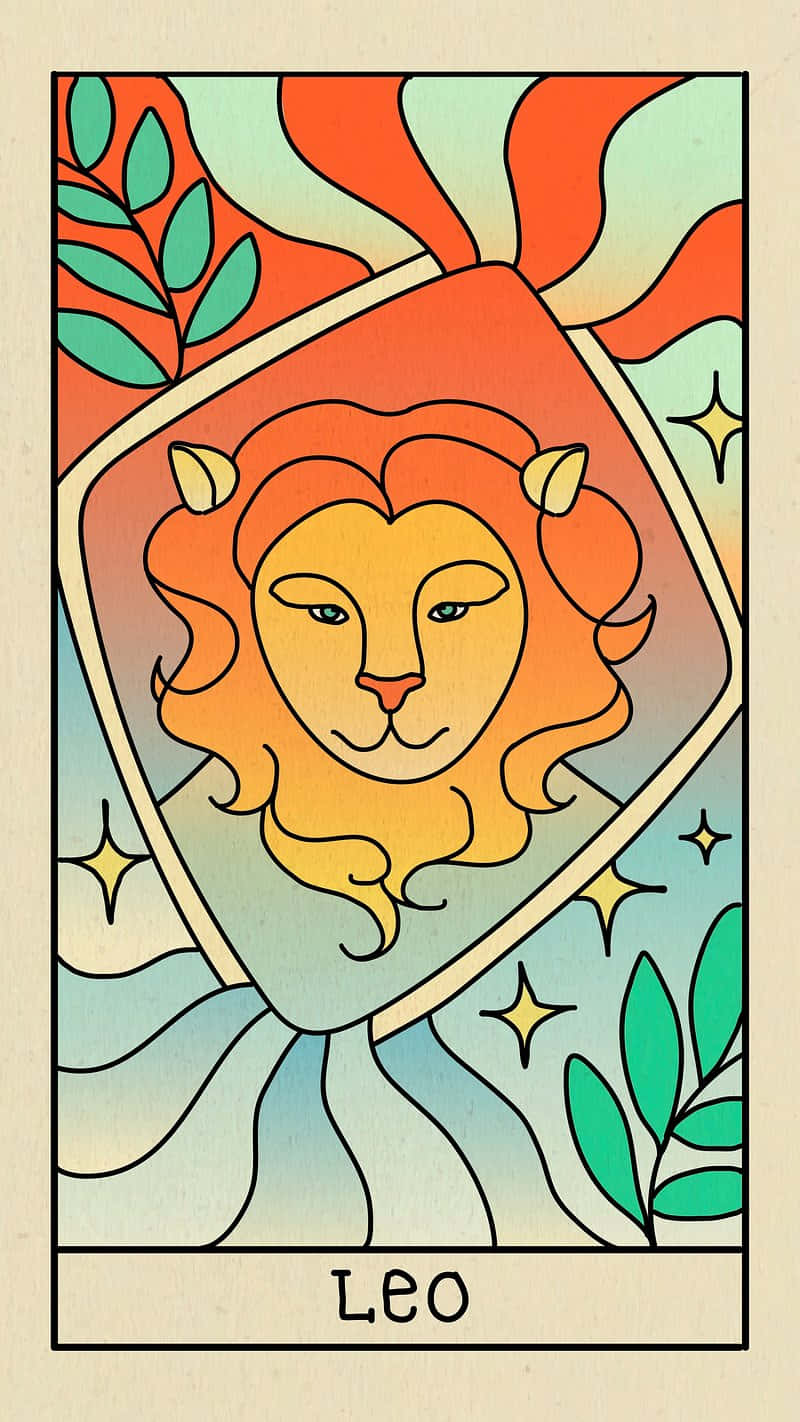 Leo Zodiac Sign Tarot Card Art Wallpaper