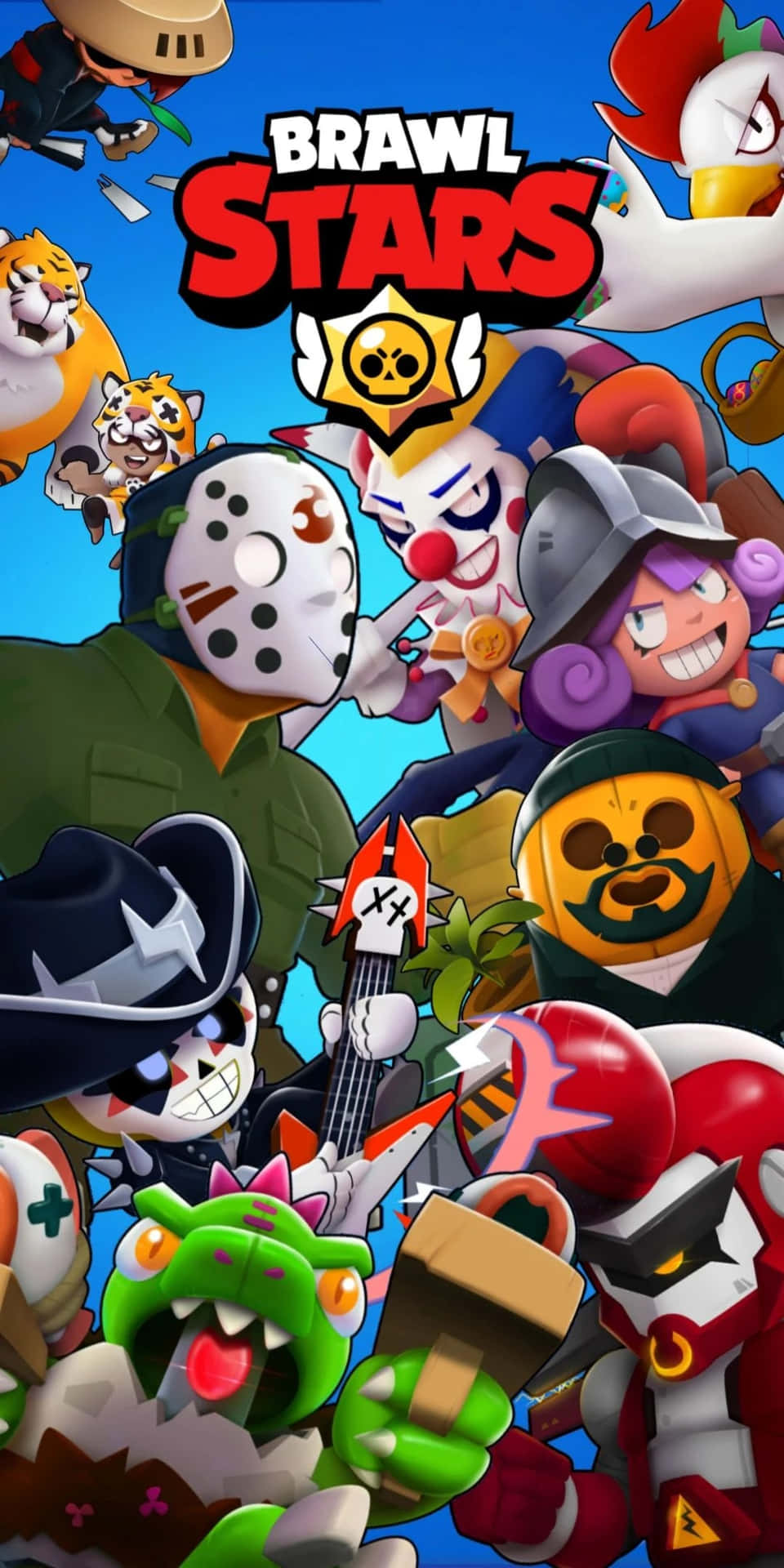 Leon Brawl Stars And Other Characters Wallpaper