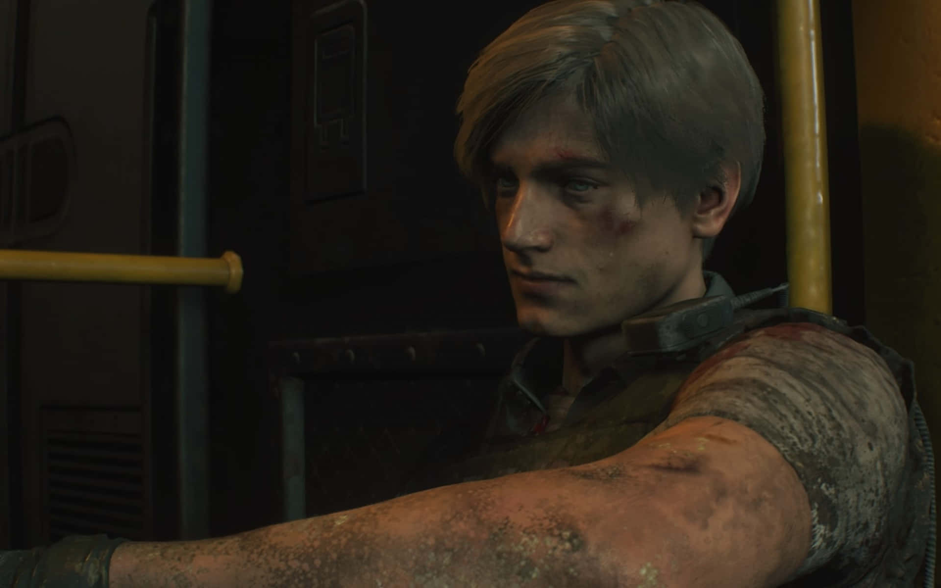 Rugged Leon Resident Evil 2 tapet til entusiaster. Wallpaper
